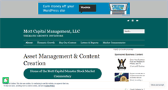 Desktop Screenshot of mottcapitalmanagement.com