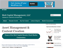 Tablet Screenshot of mottcapitalmanagement.com